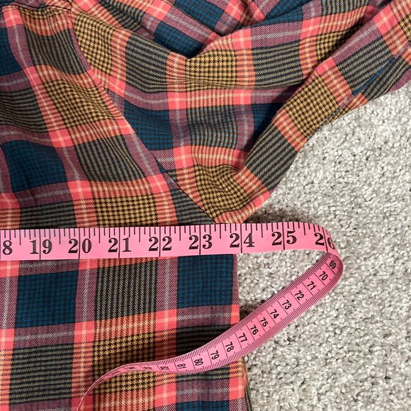 Free People We The Free Plaid Tunic Womens XS Shirt Dress Oversized Button Up - Picture 9 of 9